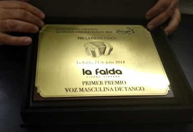 El Marcosjuarense César Vilchez fue el ganador Festival de Tango La Falda