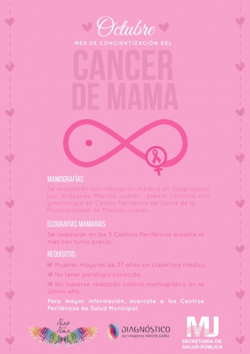 Marcos Juàrez: Campaña Prevención y Detección Cáncer de mama 