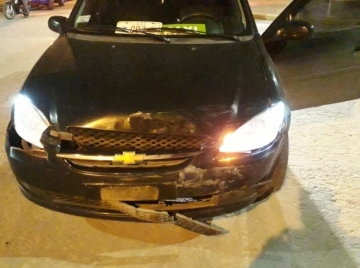 Accidente de tránsito en Corral de Bustos con vuelco de un auto 