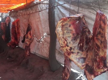 Detenido por faneamiento y comercialización ilegal de 270 kilos de carne