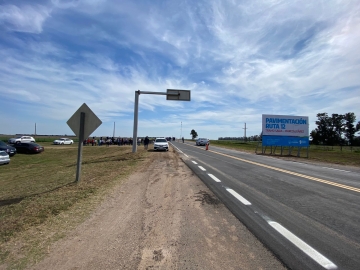 Se inauguró el tramo de Saira-Marcos Juárez en Ruta Provincial 12