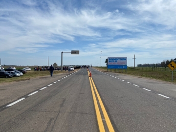 Se inauguró el tramo de Saira-Marcos Juárez en Ruta Provincial 12