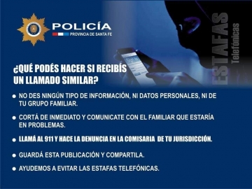 Policía advierte sobre estafas telefónicas 