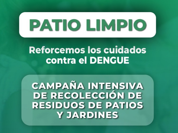 Campaña intensiva de recolección de residuos de patios y jardines