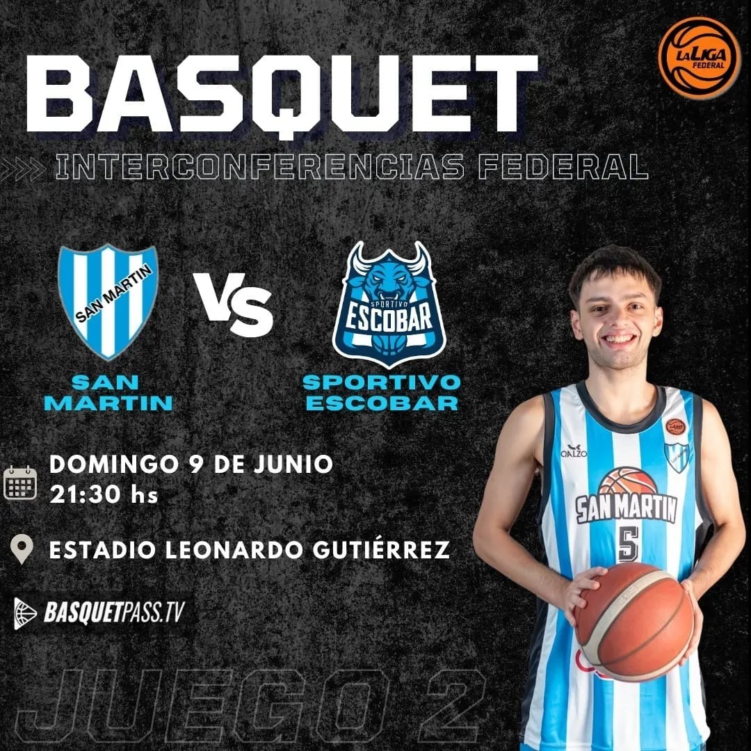 Con el triunfo de San Martín ante Escobar hay tercer partido hoy a las 21.30 horas
