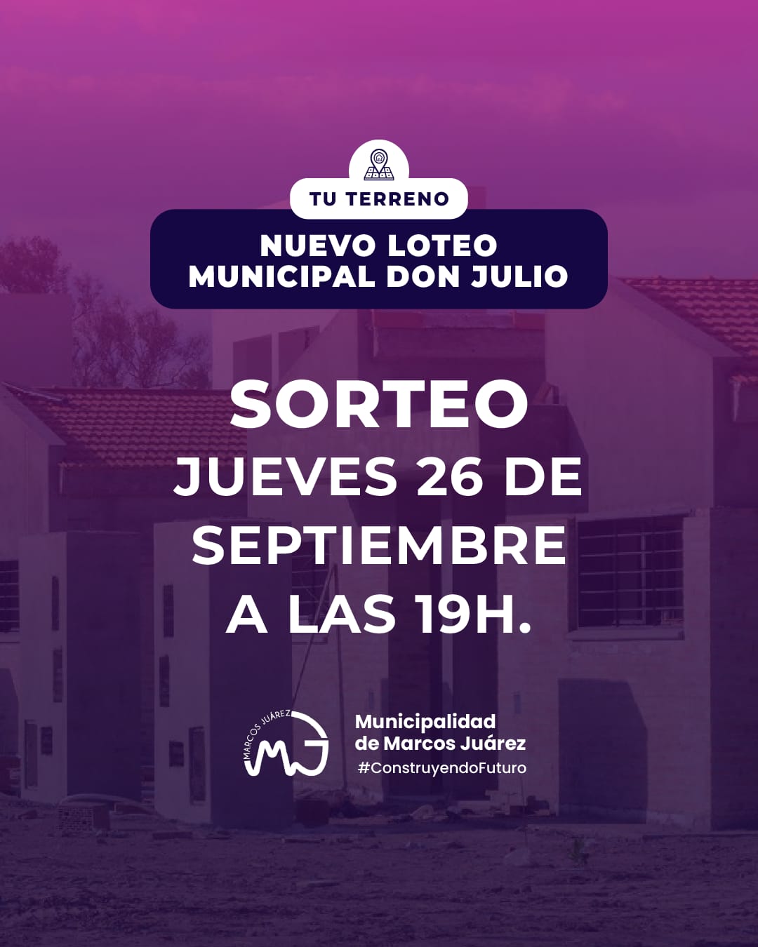 Más de 300 familias participarán del sorteo del Nuevo Loteo Municipal 