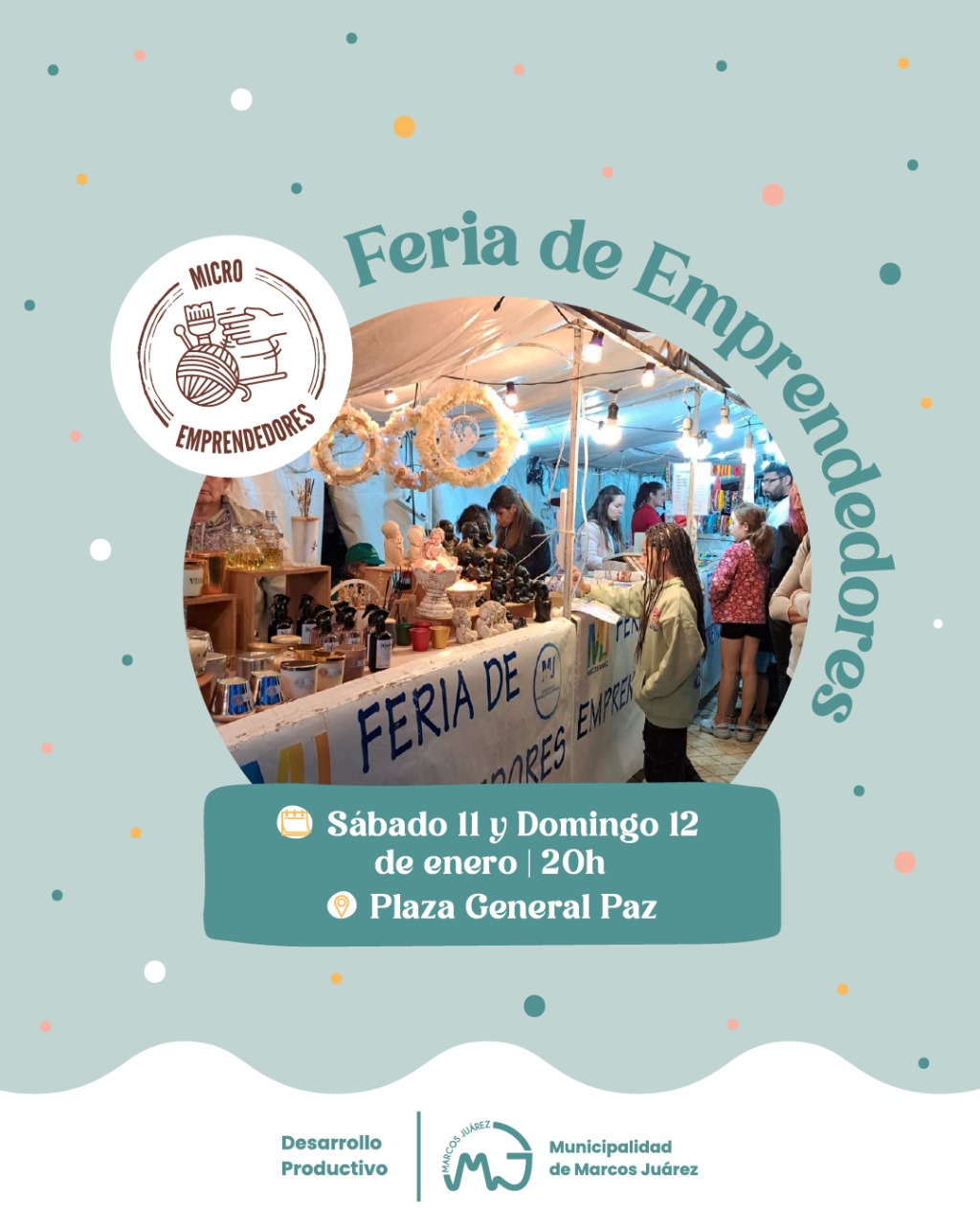 Feria de Emprendedores este fin de semana en la Plaza General Paz