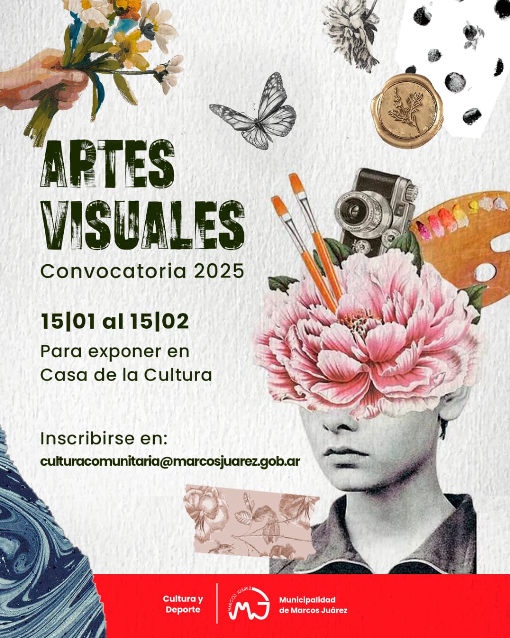 Convocatoria 2025 para artistas visuales en Marcos Juárez