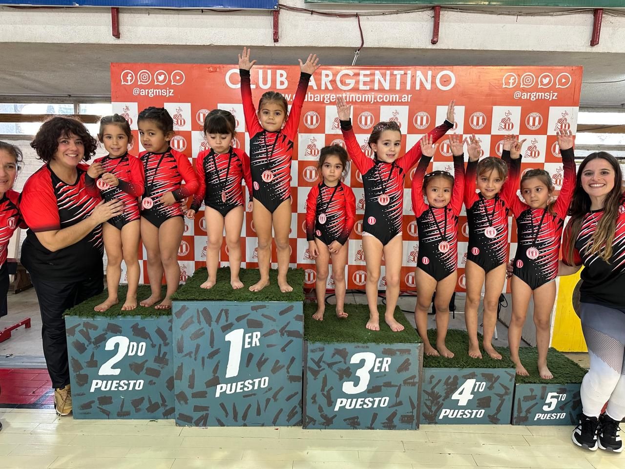 Orgullo albirrojo en el 2º Torneo de la Liga ASUCEGA con 200 gimnastas y 8 clubes de la región