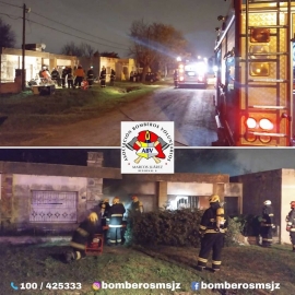 Marcos Juárez: bomberos sacó a dos personas de un incendio
