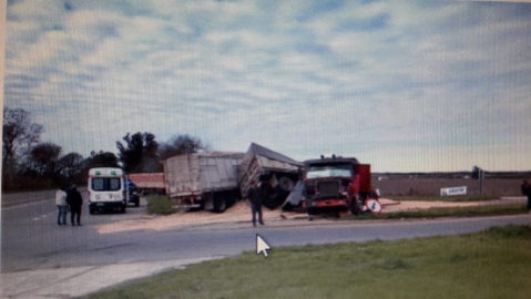 Cañada de Gómez: accidente múltiple en el cruce de la ruta 9 y 91