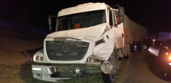 Tortugas: accidente entre dos camiones donde uno trasladaba equinos
