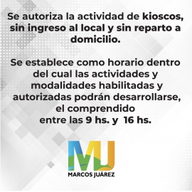 Habilitaron deliveries de artículos primera necesidad, rotiserías, viandas y kioscos