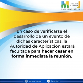 Quien asista a una reunión social quedará en cuarentena estricta por 15 días