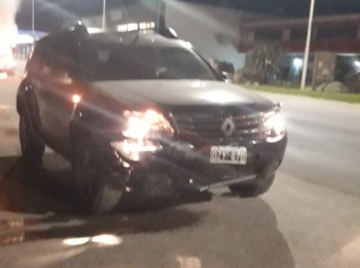 Se incendió un automóvil tras un accidente en ruta 9