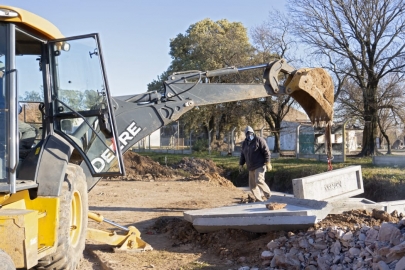 Construcción de dos rotondas en el sector suroeste