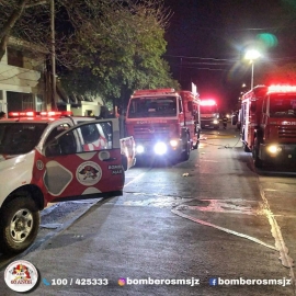 Incendio total de una casa en Belgrano al 1300