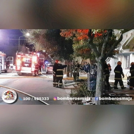Incendio total de una casa en Belgrano al 1300