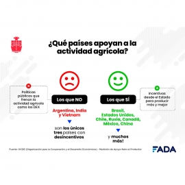 FADA: el 72% de las exportaciones vienen del campo
