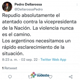 Dirigentes de Marcos Juárez repudiaron el intento de asesinato a Cristina Kirchner