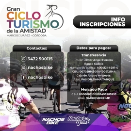 Gran Ciclo de Turismo de la Amistad este domingo 18 de septiembre