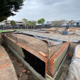 Avanzan los trabajos en el nuevo Patio Alberdi