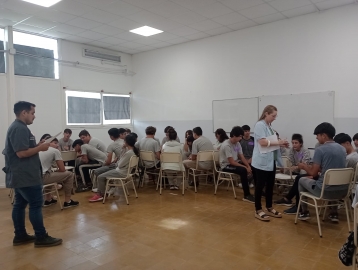 150 alumnos participaron de la campaña de prevención “Marcos Juárez sin violencias”