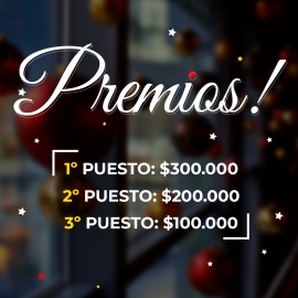 Concurso navideño de vidrieras 2023 en Marcos Juárez