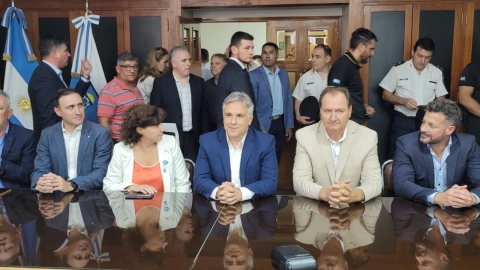 Llaryora visitó Marcos Juárez acompañado por Dellarossa en su primera visita oficial como gobernador de Córdoba