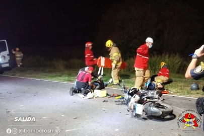 Dos accidentes en simultáneo en ruta 12 por la presencia de vacunos