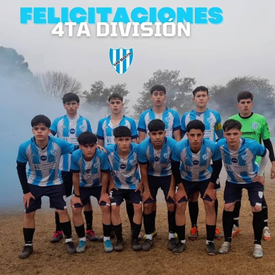 San Martín se quedó con el título de cuarta en la divisional "B" de la Liga bellvillense