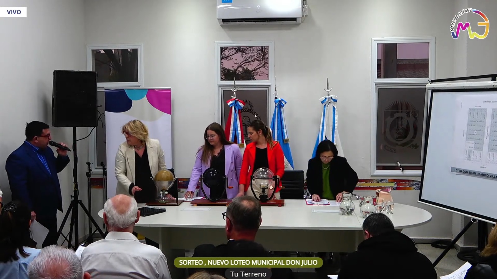 La Muni efectuó el sorteo de los 29 adjudicatarios titulares y los 40 suplentes del loteo "Don Julio" en Villa Argentina