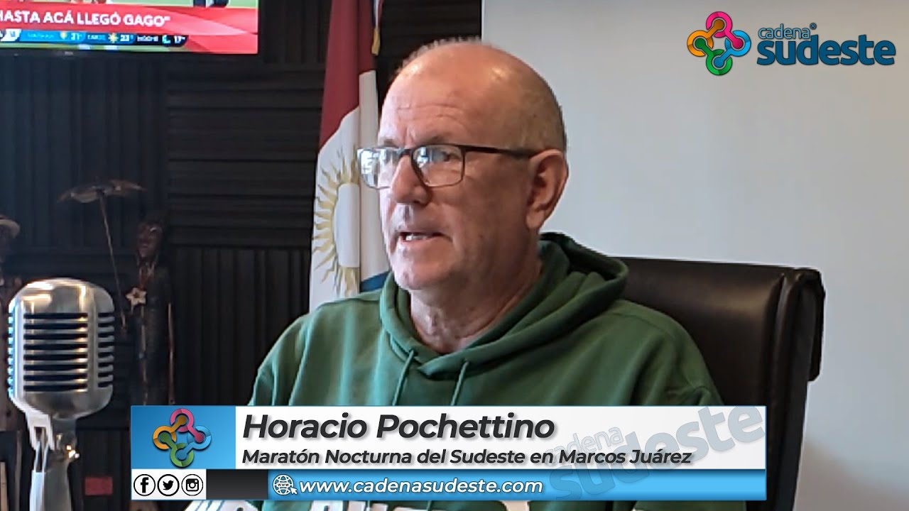 "La Maratón Nocturna ya es una marca registrada" dijo Horacio Pochettino con orgullo