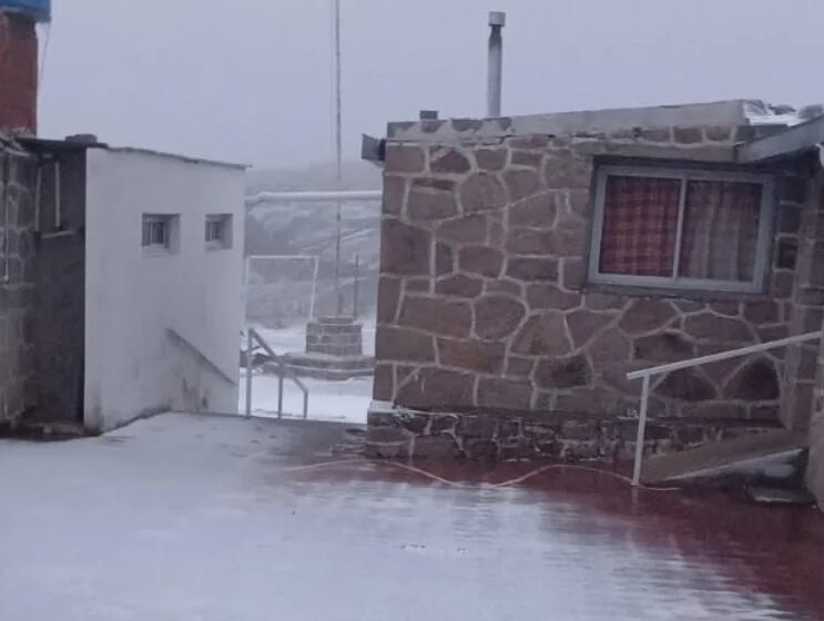 Primera nevada del año en las Altas Cumbres en Córdoba