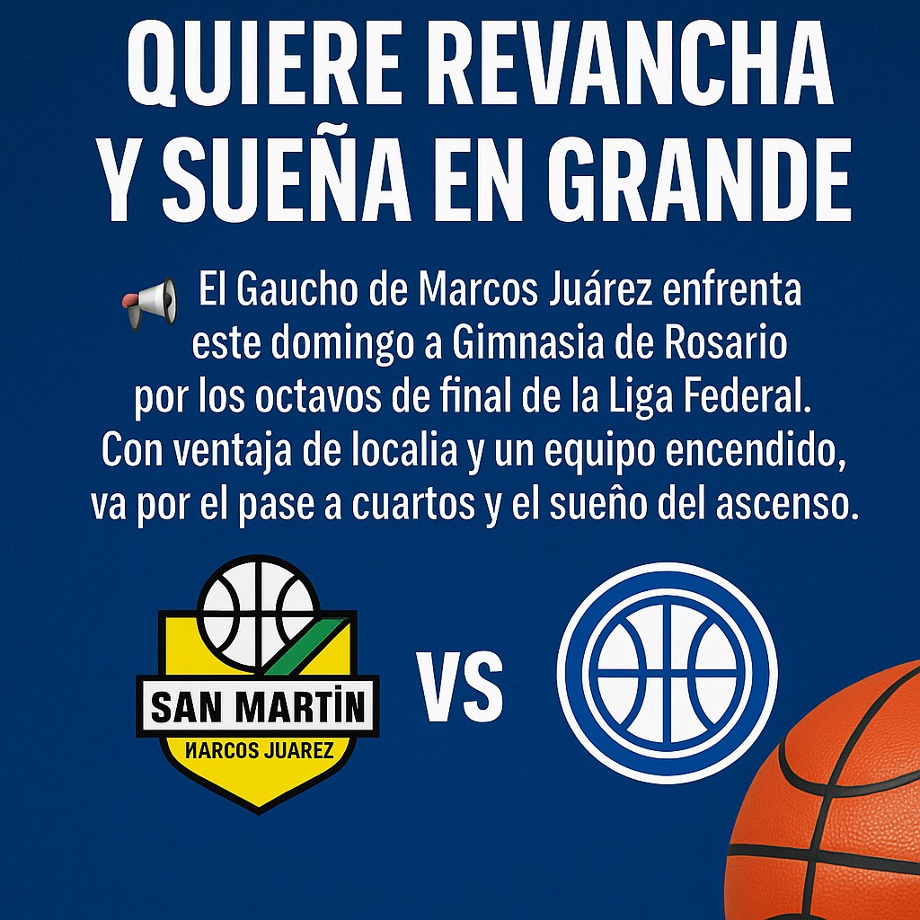 "San Martín, a la caza del Mensana: se reedita un cruce picante en la Liga Federal"