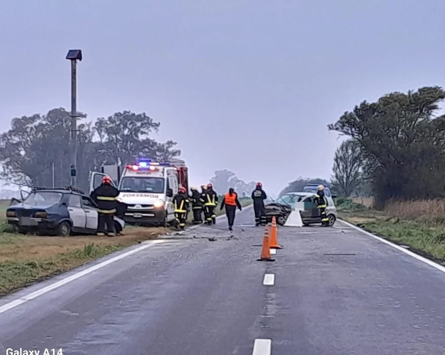 Choque frontal en Tío Pujio: tres muertos sobre la Ruta 9