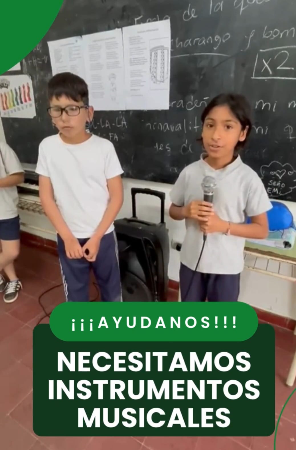 Escuela Alberdi busca instrumentos para su velada de fin de año
