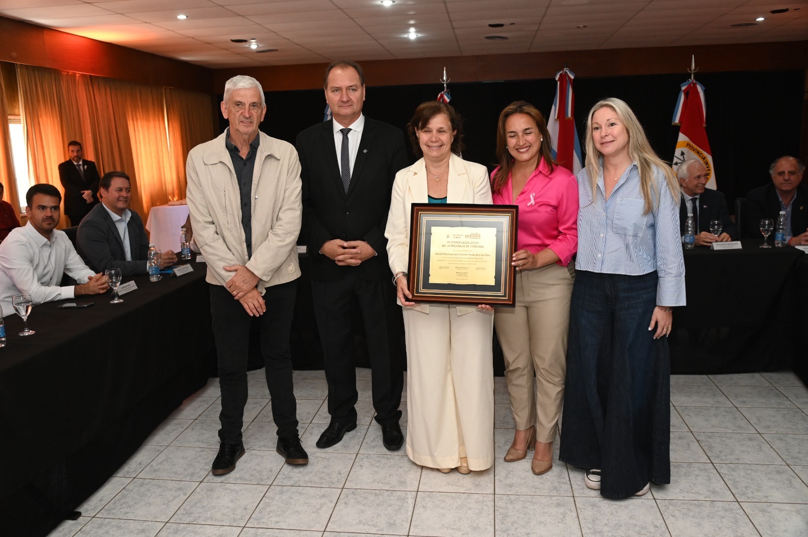 Reconocieron a Prunotto como "visitante distinguida" en la Fiesta del Corazón productivo del país