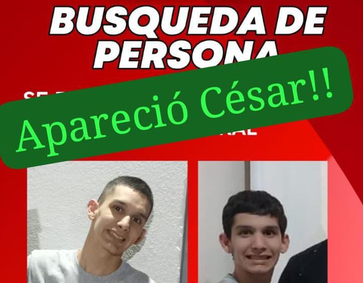 “Es un trabajo en conjunto, bomberos,comunidad y medios" dijo Diego Buffa sobre la aparición de César