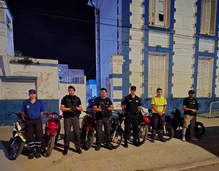 Secuestran 22 motocicletas en operativos de control realizados durante el fin de semana