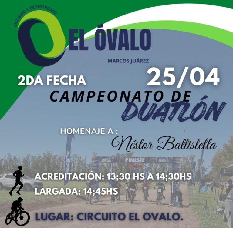 Este sábado se corre el Duatlón en homenaje a Néstor Battistella