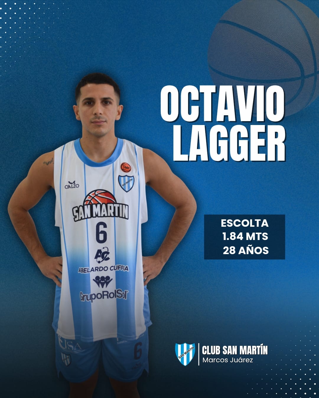 Octavio Lagger, nuevo refuerzo del Gaucho