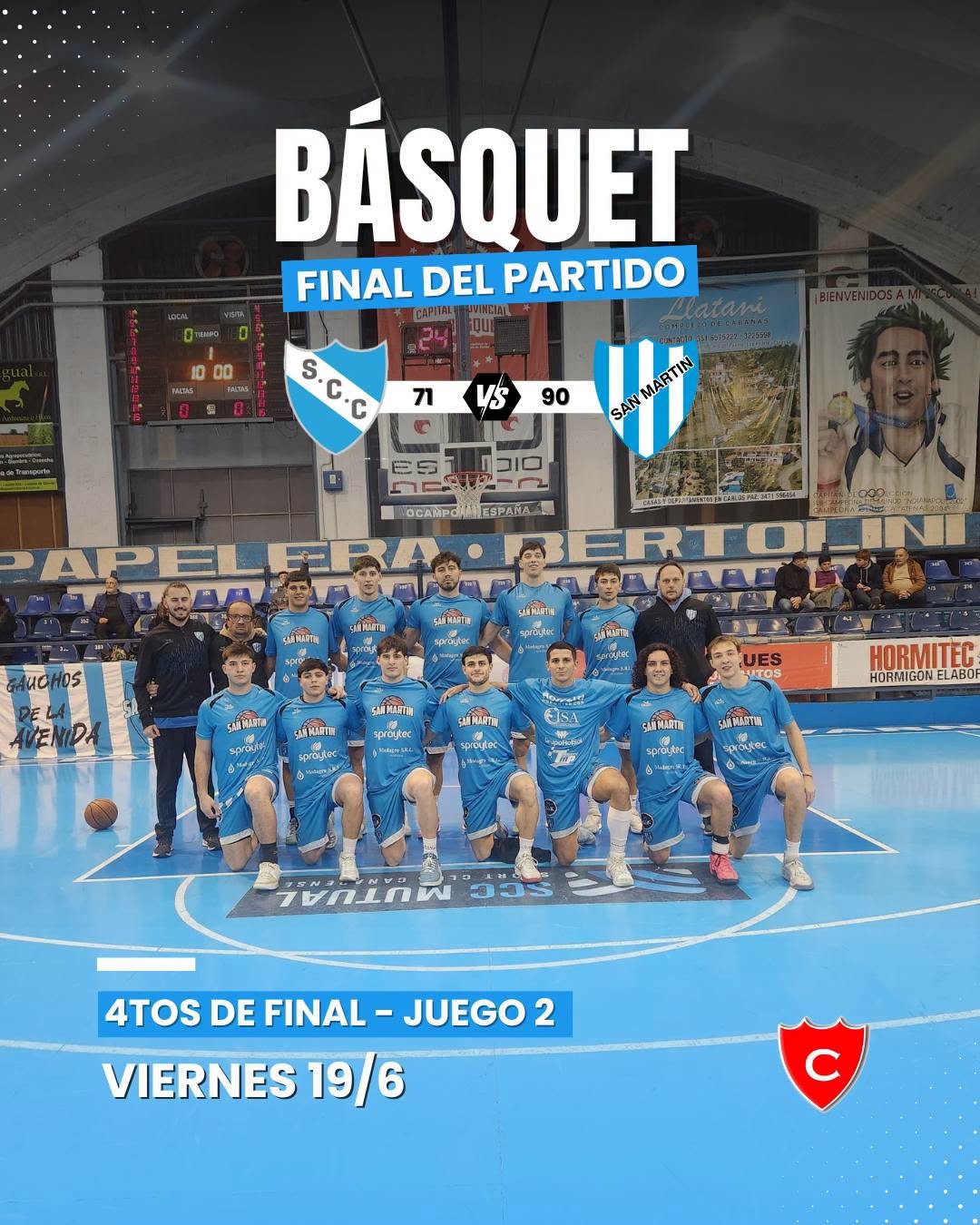 El Gaucho semifinalista al cerrar 2 a 0 la serie frente a Sport
