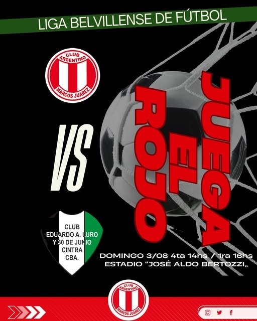 Liga Bellvillense: Gran victoria de Argentino en el debut del Torneo Roberto Paultroni
