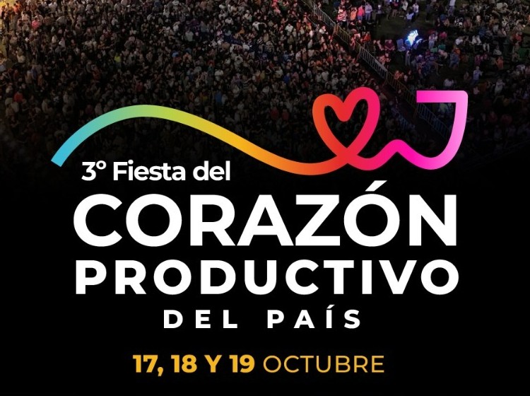 Este jueves 28 de agosto es el Lanzamiento oficial de la 3° Fiesta del Corazón Productivo del País