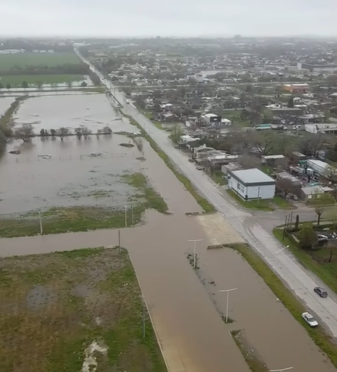 La intendente Sara Majorel recorrió las zonas afectadas por el temporal