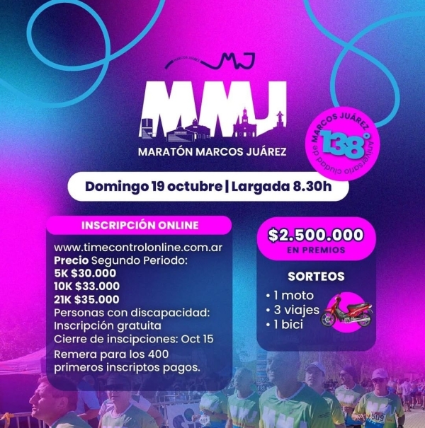 Gran Maratón de Marcos Juárez: Una fiesta de deporte, premios y comunidad