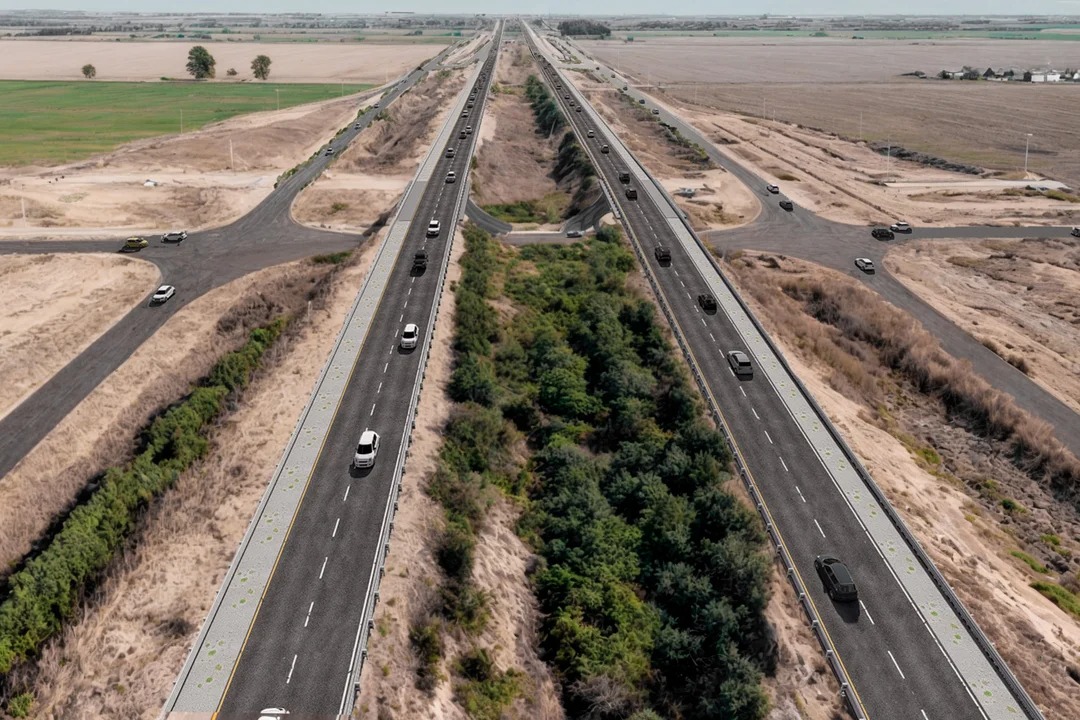 Llaryora lanzó la obra de la Autopista Nacional 19 en Santiago Temple