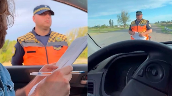Control de la Caminera genera indignación: pareja multada mientras amamantaba a su hijo en la autovía”