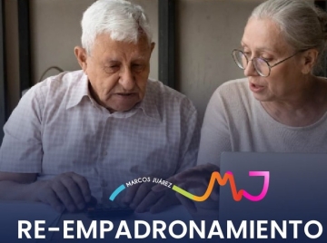 Marcos Juárez convoca a jubilados y pensionados a actualizar sus datos para mantener beneficios municipales